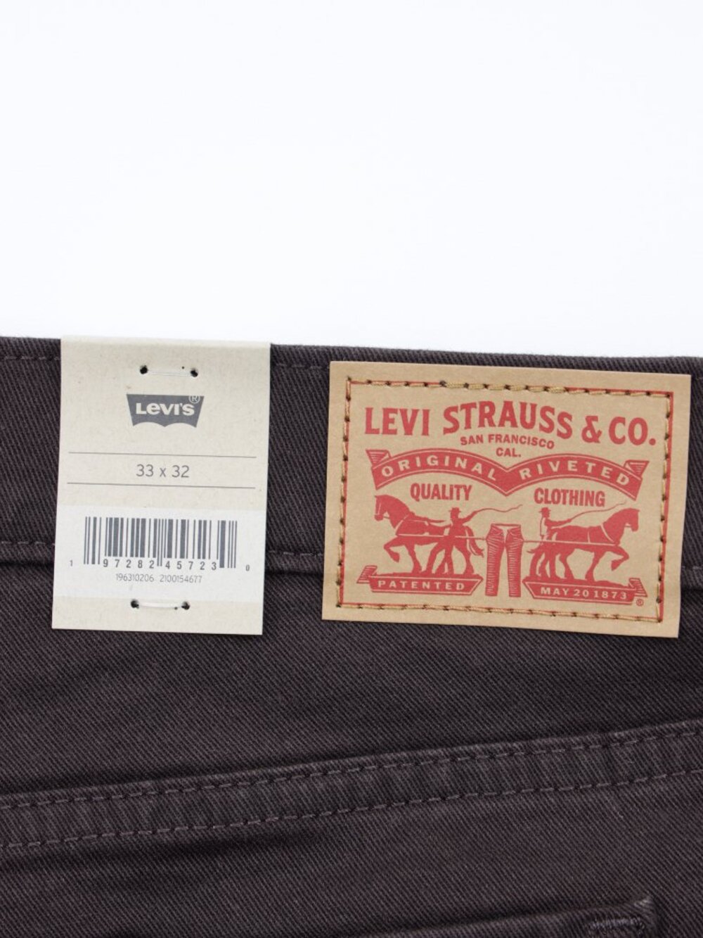 Levi's 314 Women's Shaping Straight Comfort Stretch Denim Jeans Brown Size 32X32 - Picture 12 of 12